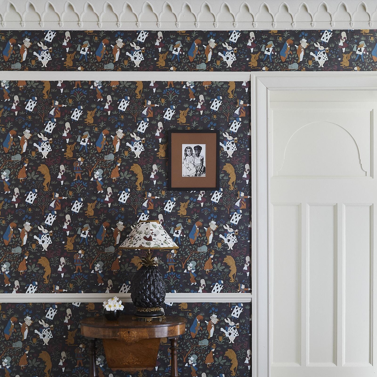 ALICE IN WONDERLAND Wallpaper - Noir