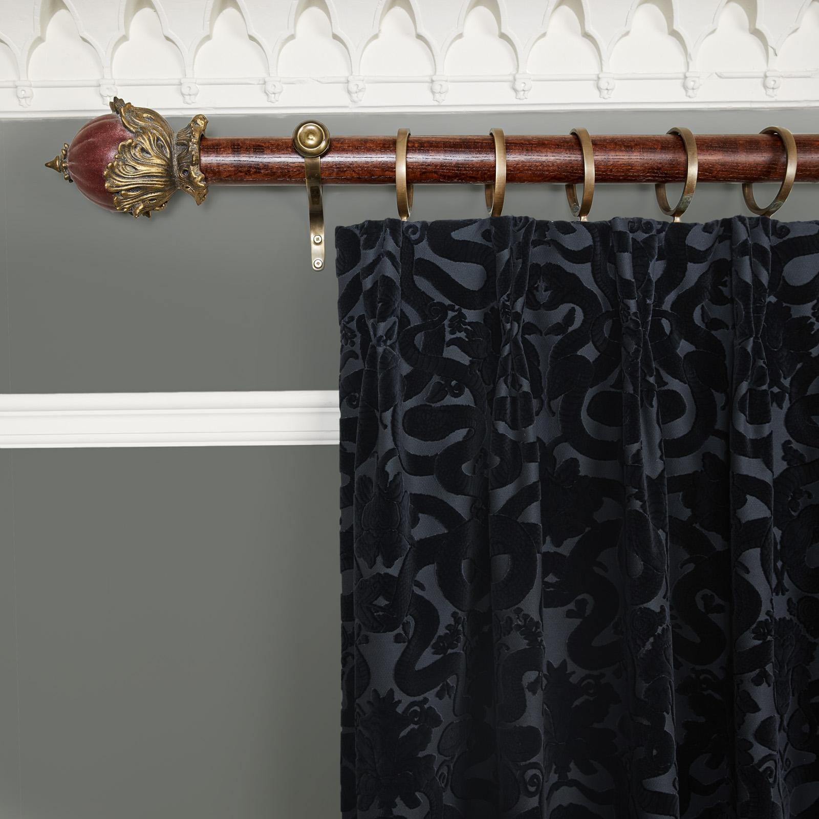 ANACONDA  Velvet Curtain - Noir