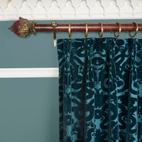 ANACONDA Velvet Curtain - Petrol