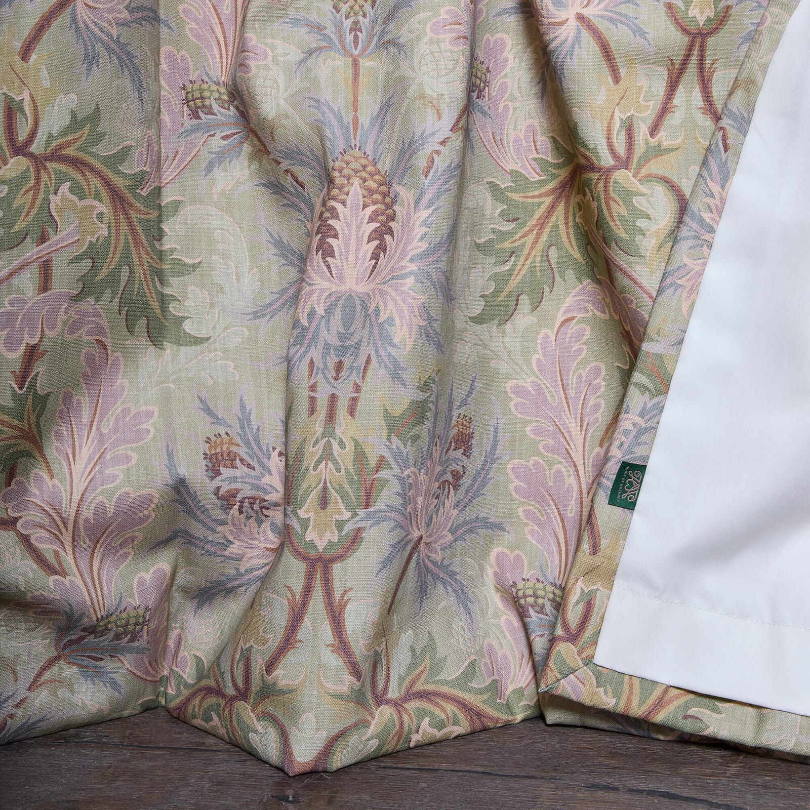 AQUIFOLIA Cotton Linen Curtain - Apple