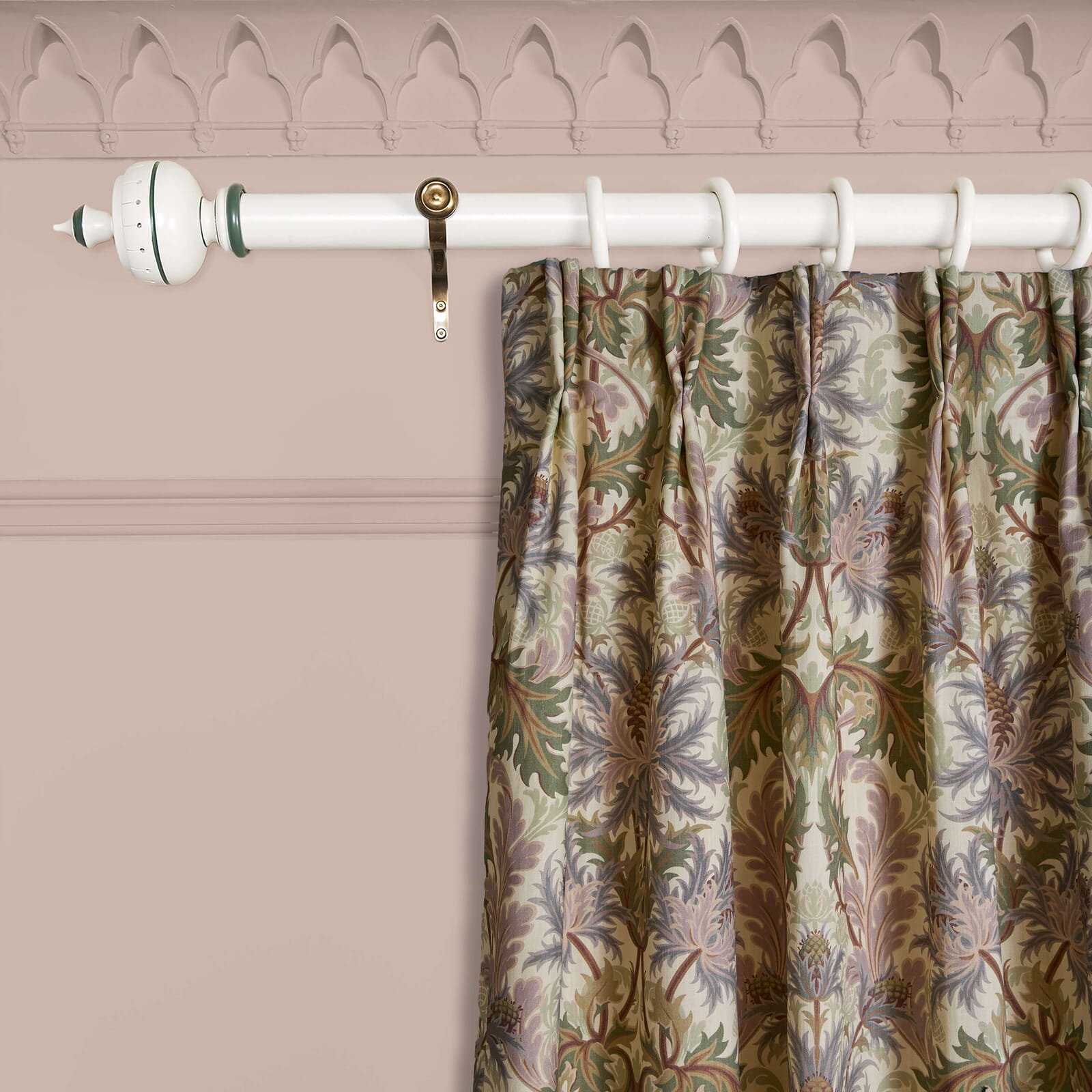 AQUIFOLIA Cotton Linen Curtain - Ecru