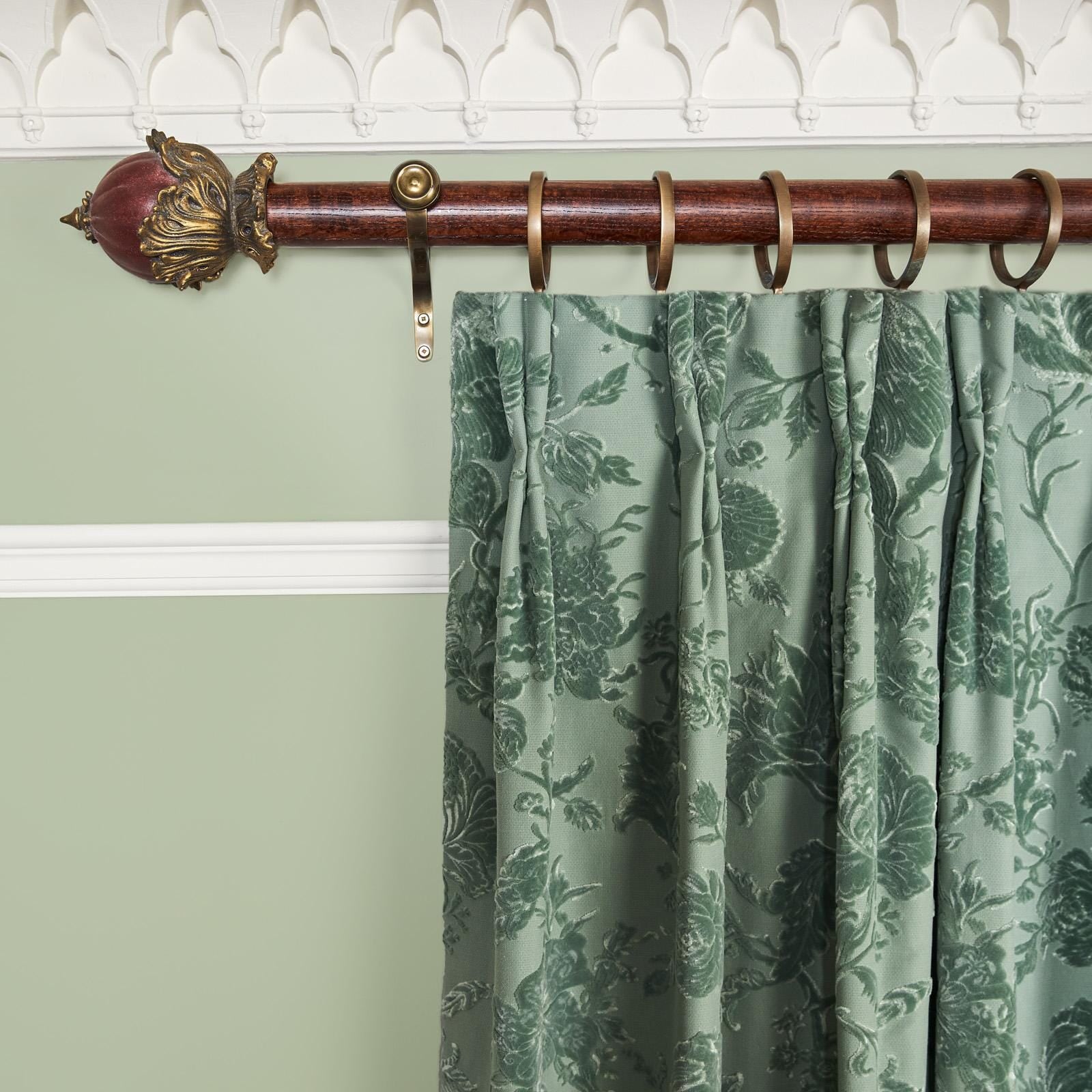 ARTEMIS Velvet Curtain - Eucalyptus