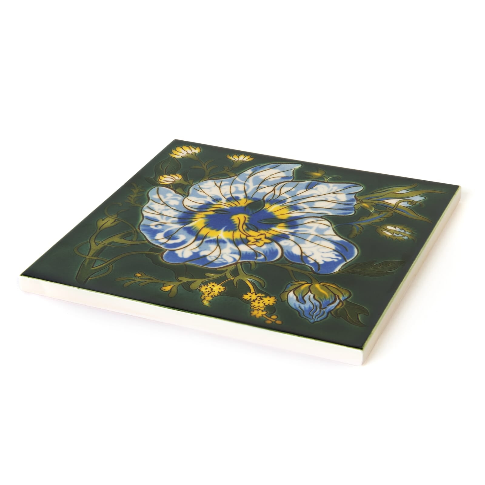 ARTEMIS HIBISCUS Printed Tiles - Verde