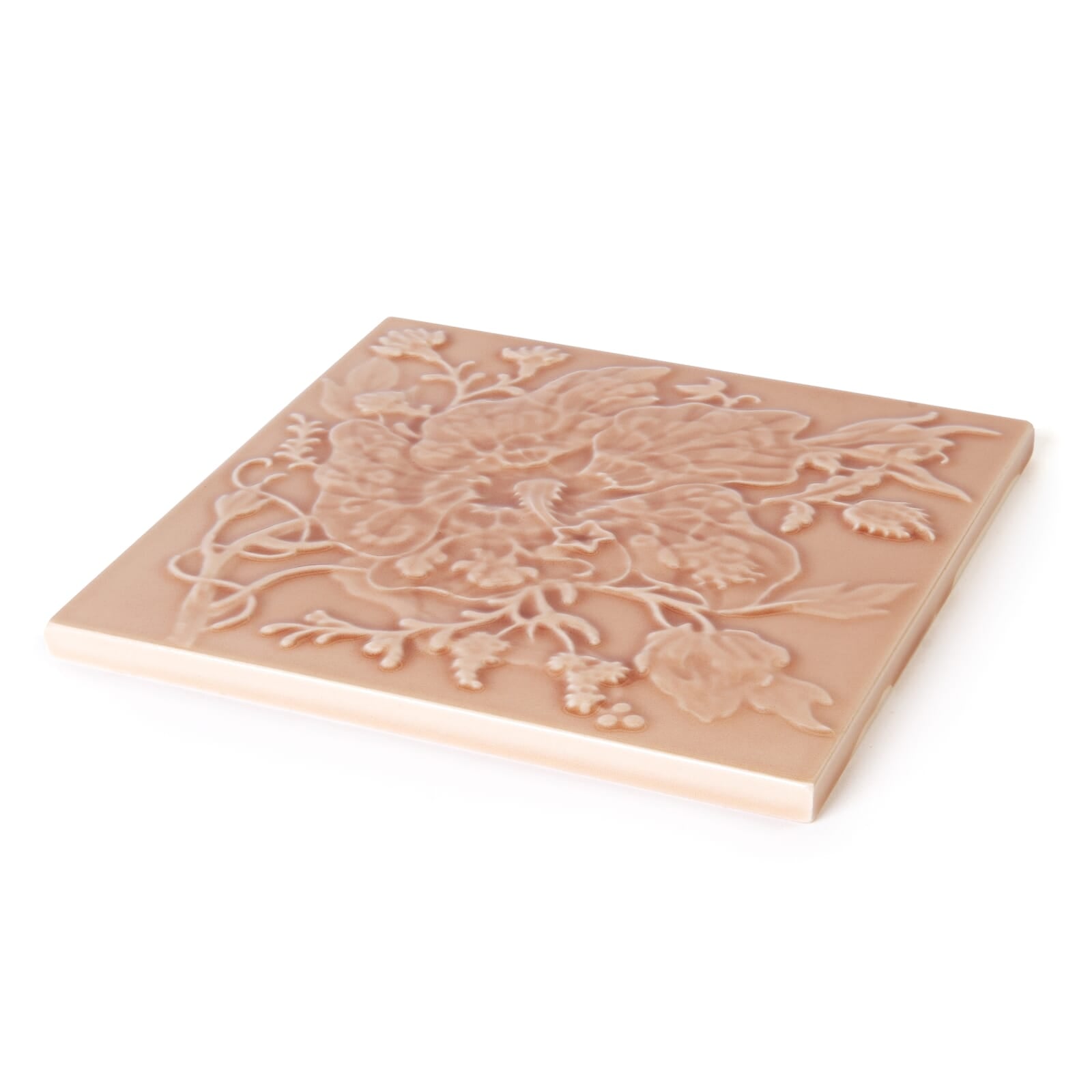 ARTEMIS HIBISCUS Relief Tiles - Blush