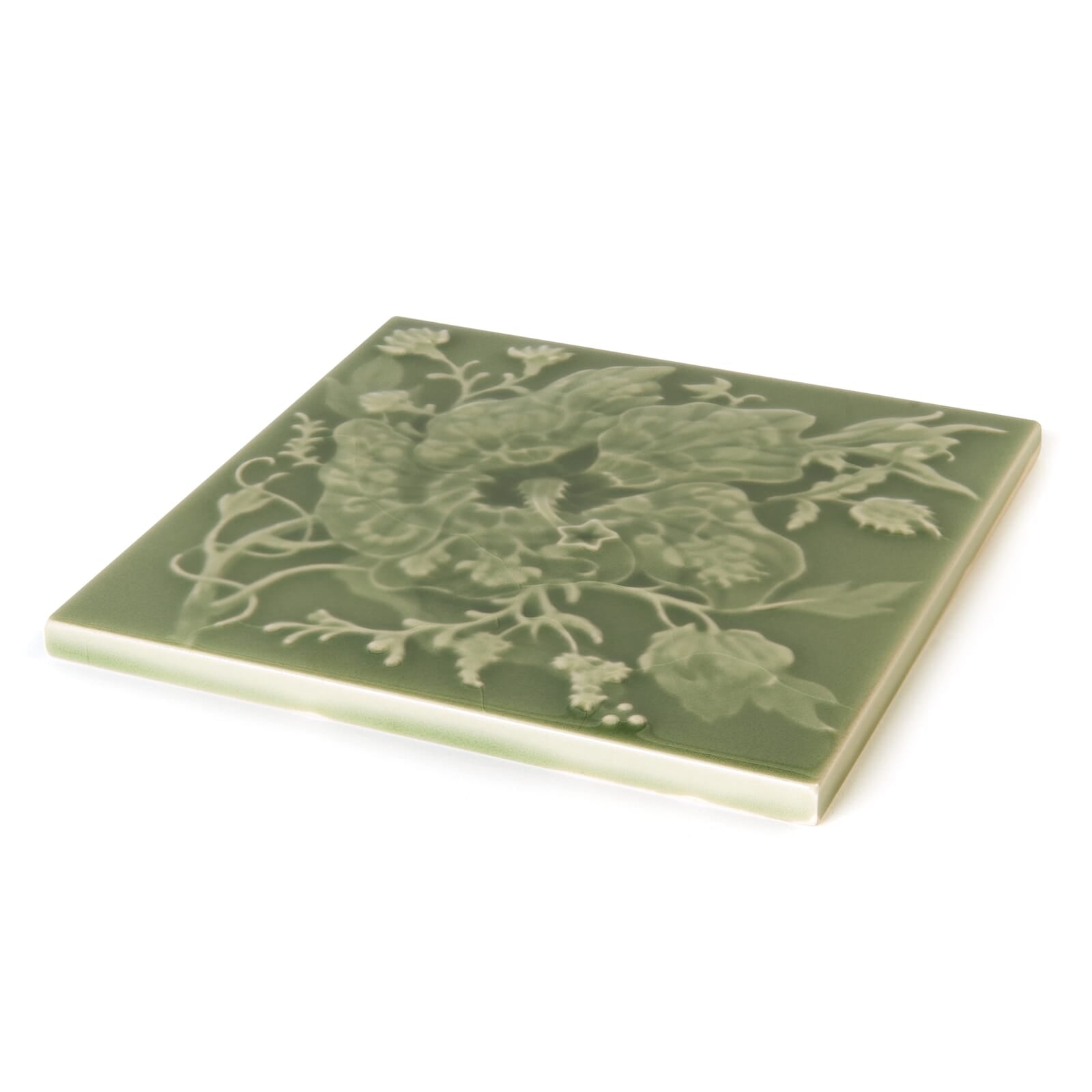 ARTEMIS HIBISCUS Relief Tiles - Sage