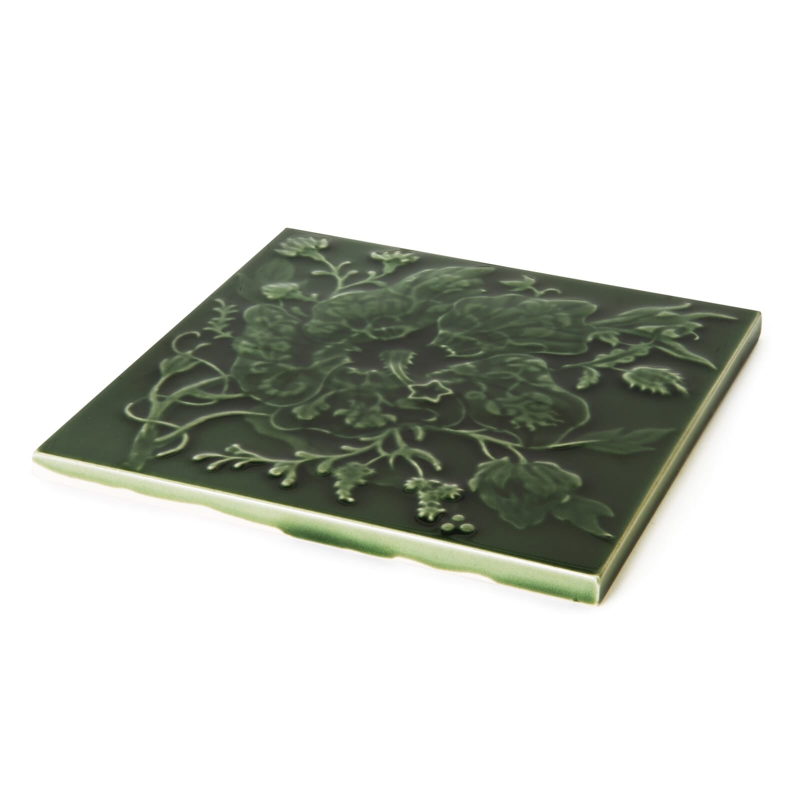 ARTEMIS HIBISCUS Relief Tiles - Verde