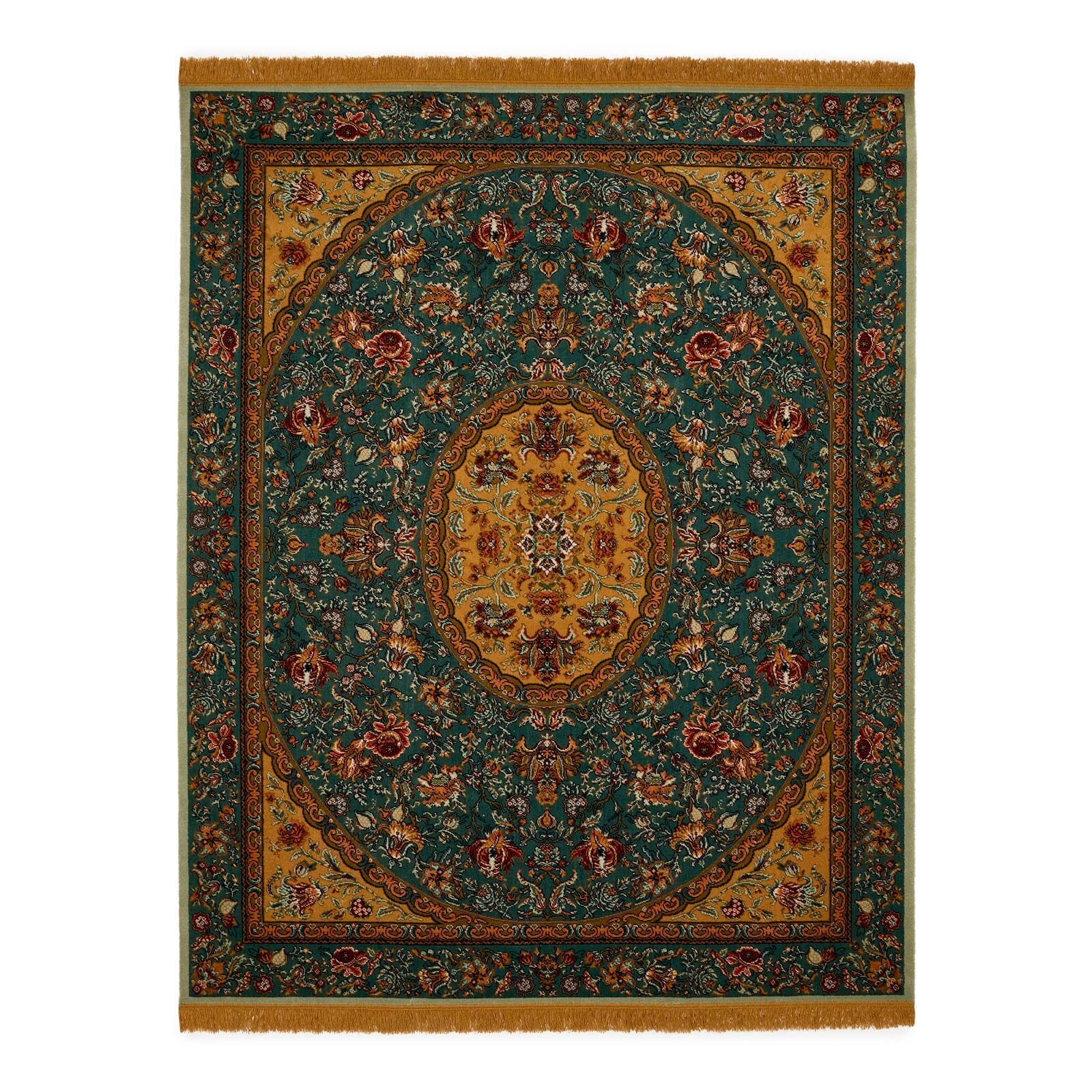 ARTEMIS Rug - Petrol & Gold