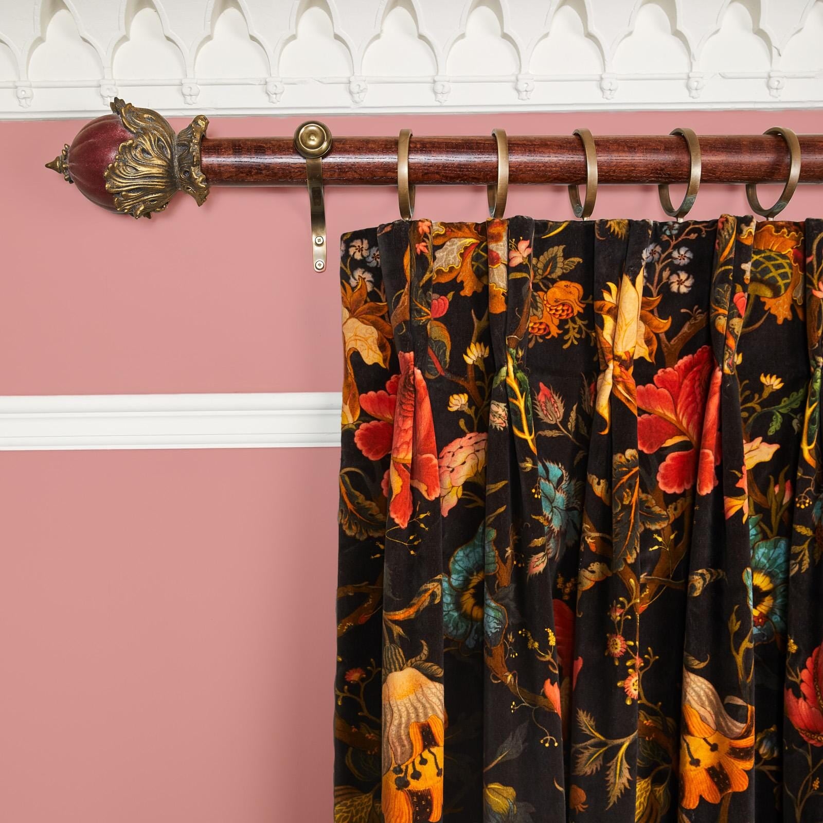 ARTEMIS Velvet Curtain - Black