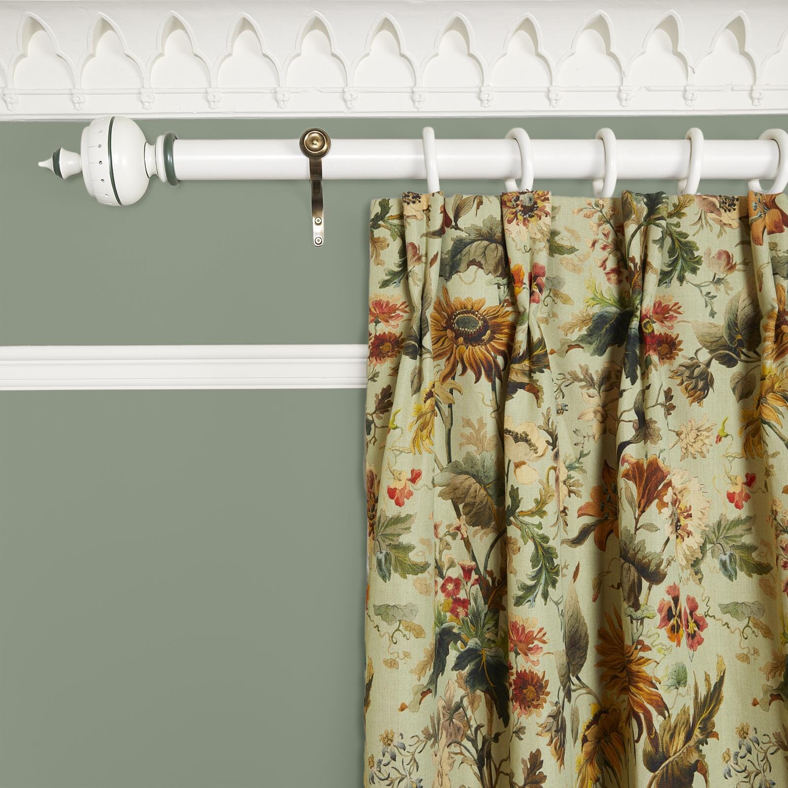 AVALON Cotton Linen Curtain - Apple