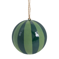 Striped Bauble - Green