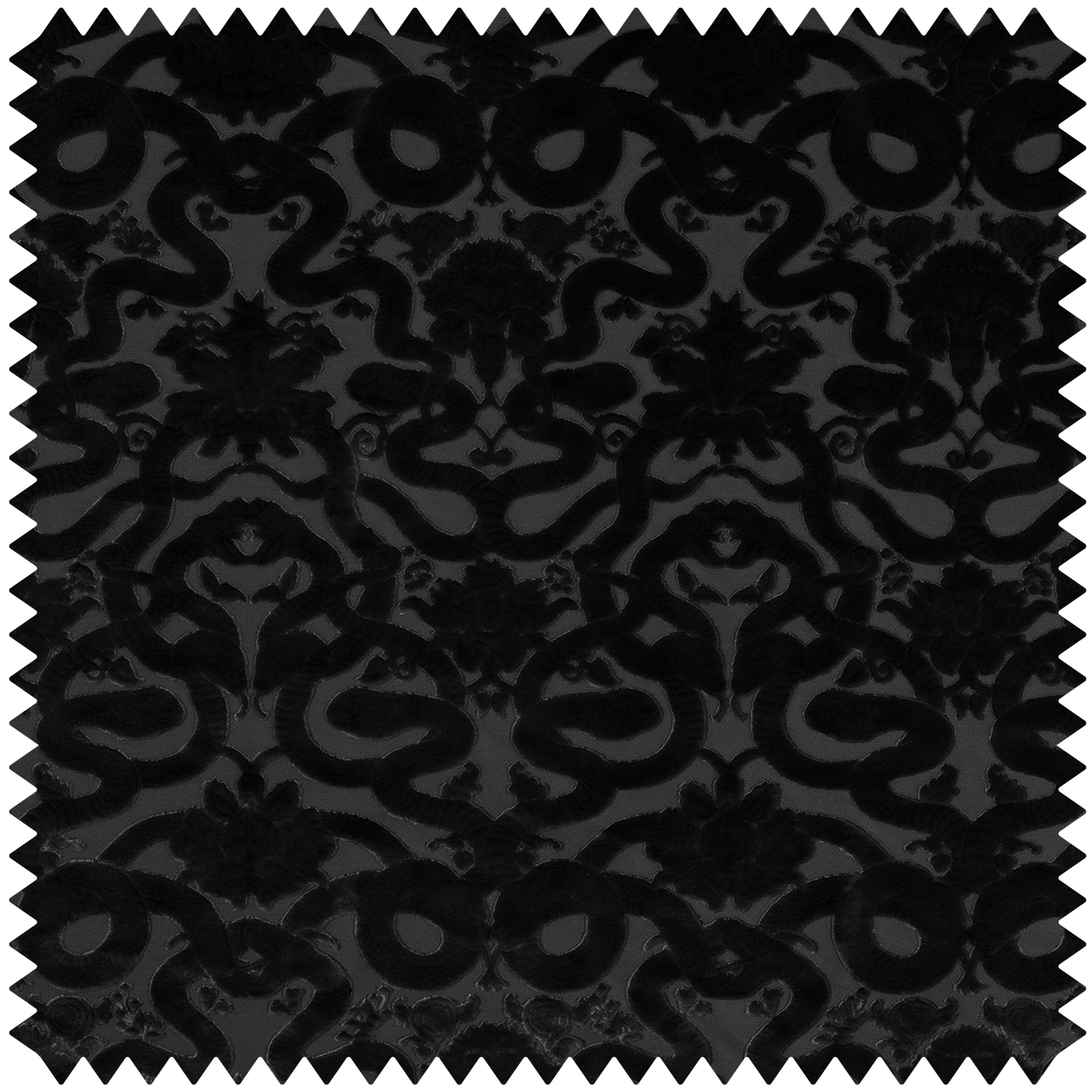 ANACONDA Cut-Velvet - Noir