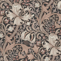 GOLDEN LILY Wallpaper - Black
