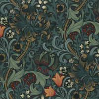 GOLDEN LILY Wallpaper - Midnight