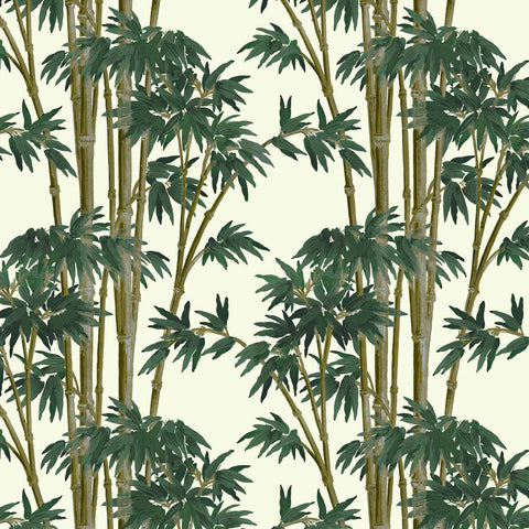 BAMBUSA Wallpaper - Antique White Sample