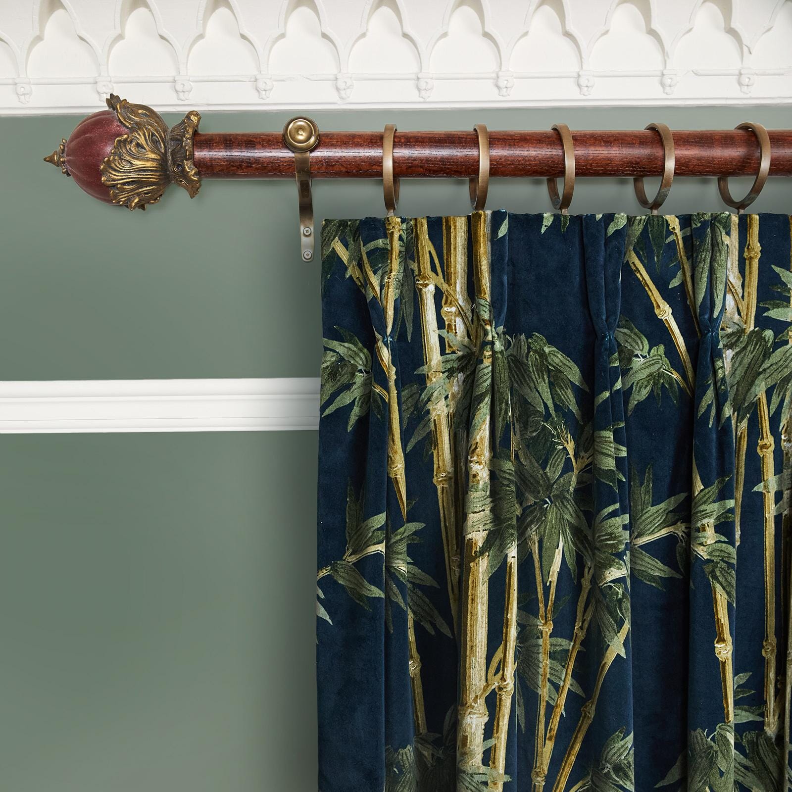 BAMBUSA Velvet Curtain - Midnight