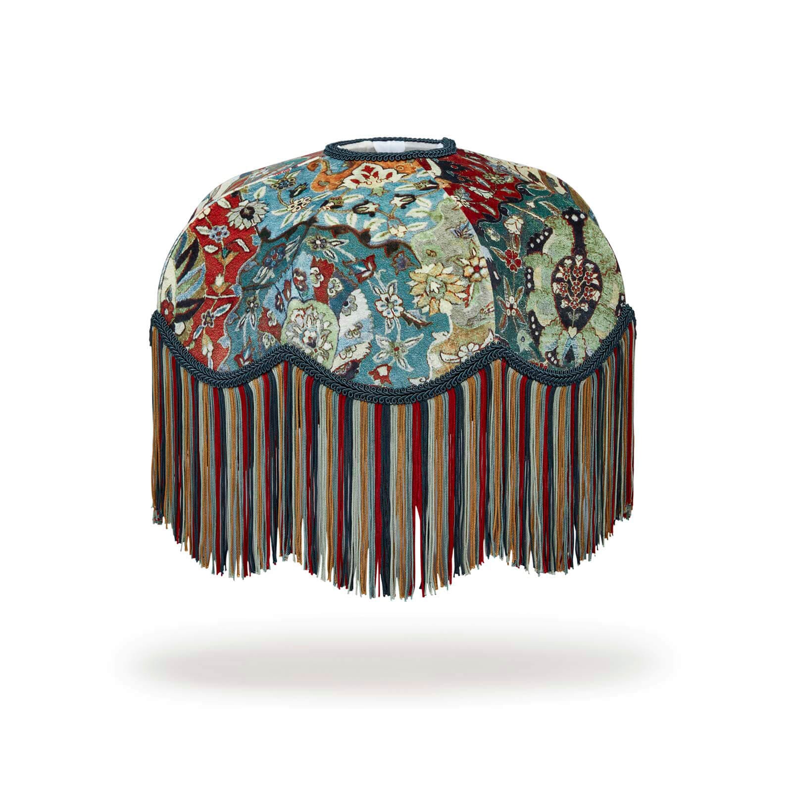 CASPAR Velvet Tilia Lampshade - Forest