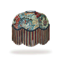 CASPAR Velvet Tilia Lampshade - Forest
