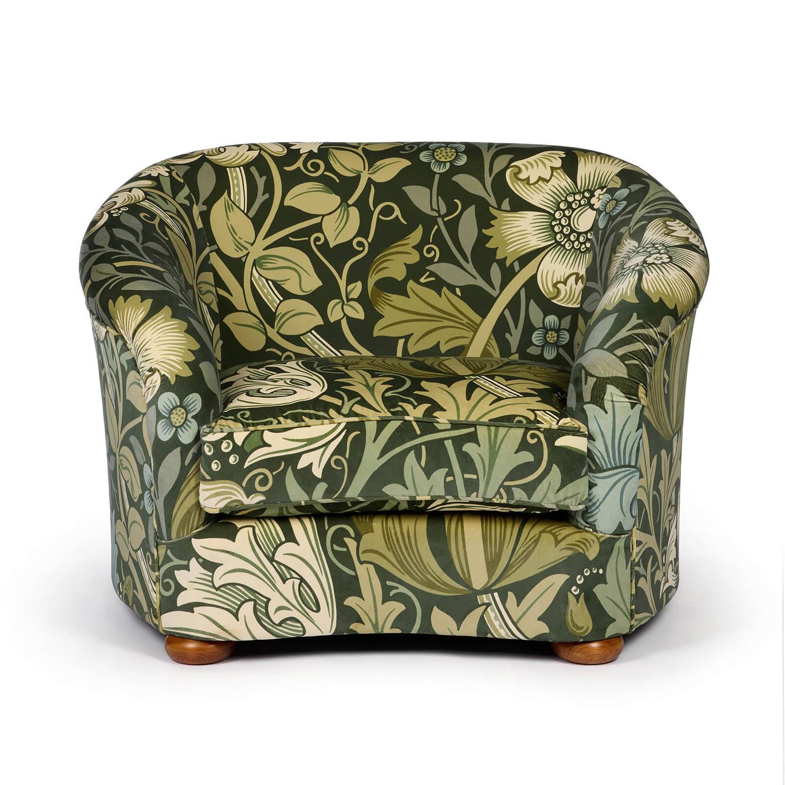 COMPTON MAGNA Velvet Vesper Chair - Verde