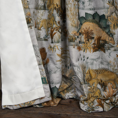 DINOSAURIA Cotton Linen Curtain - Dusk secondary image