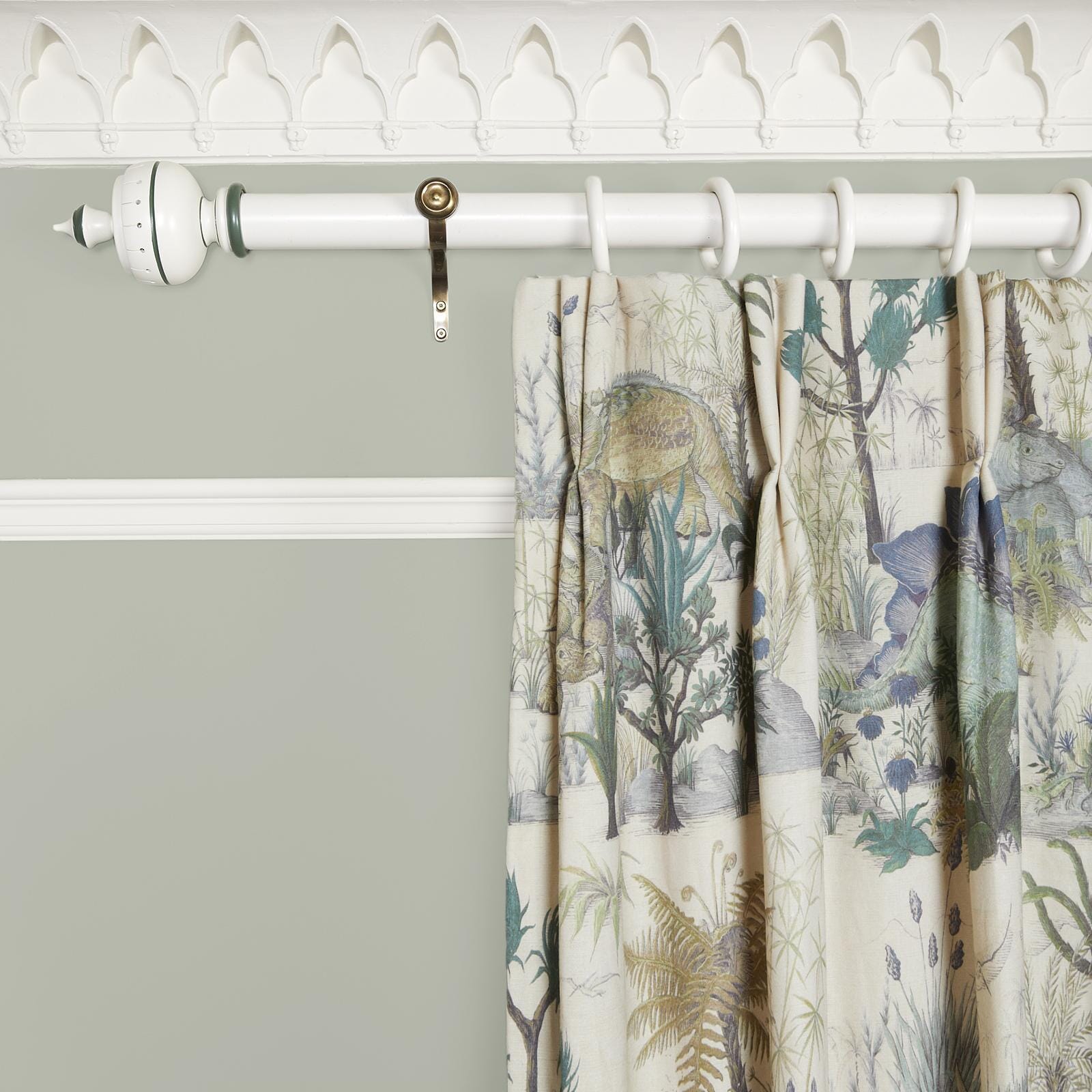 DINOSAURIA Cotton Linen Curtain - Ecru