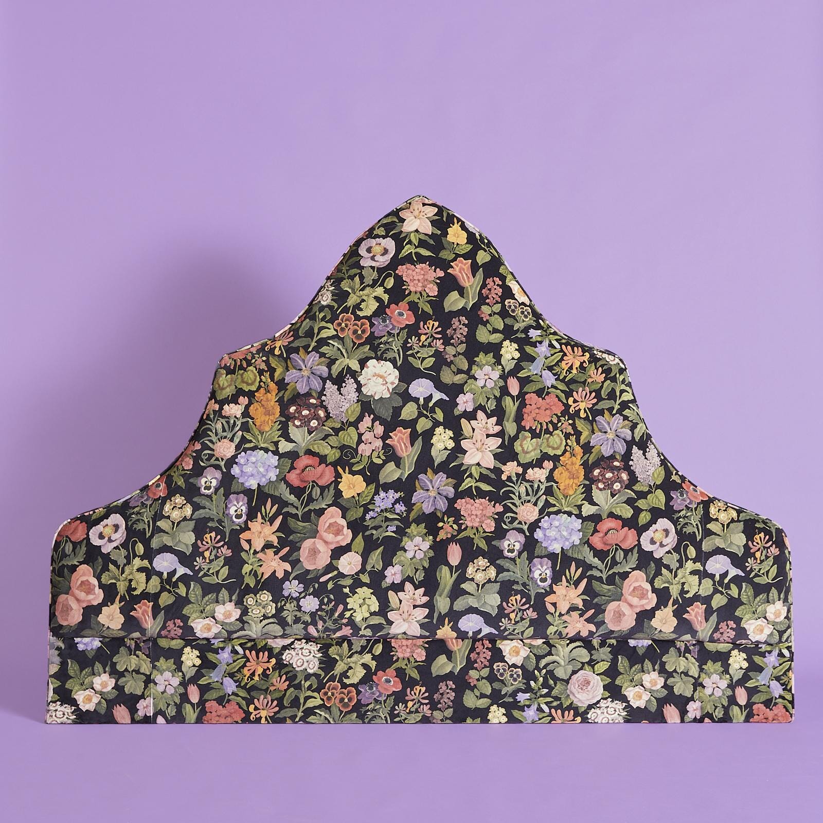 FLORALIA Gothic Arch Headboard - Noir