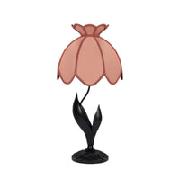 GALANTHUS Tourmaline Table Lampshade with FLORIS Noir Lampstand