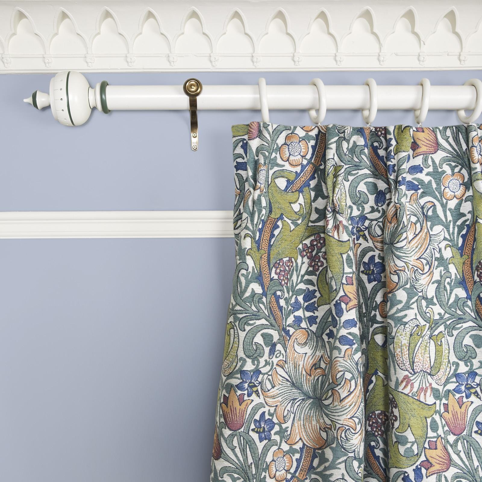 GOLDEN LILY Jacquard Curtain - Parchment