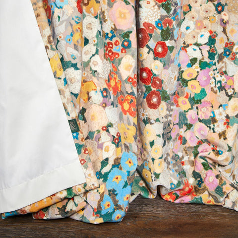 HOLLYHOCKS Velvet Curtain - Autumn secondary image