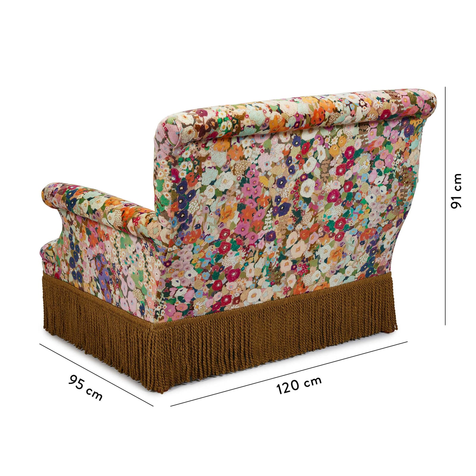 HOLLYHOCKS Velvet Loveseat - Spring