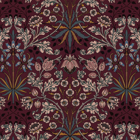 HYACINTH Wallpaper - Mulberry Sample