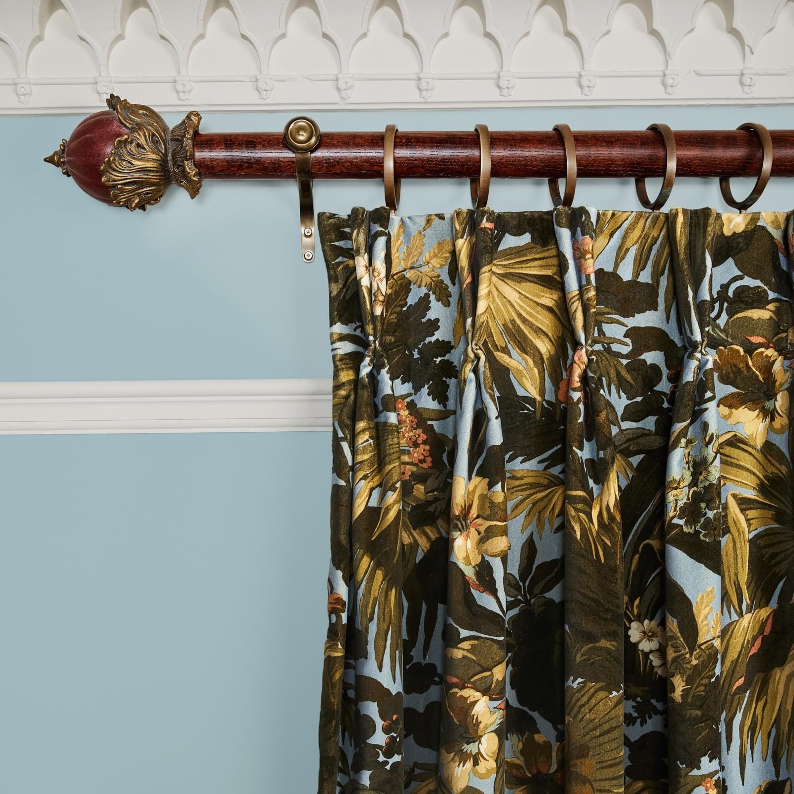 LIMERENCE Velvet Curtain - Sky