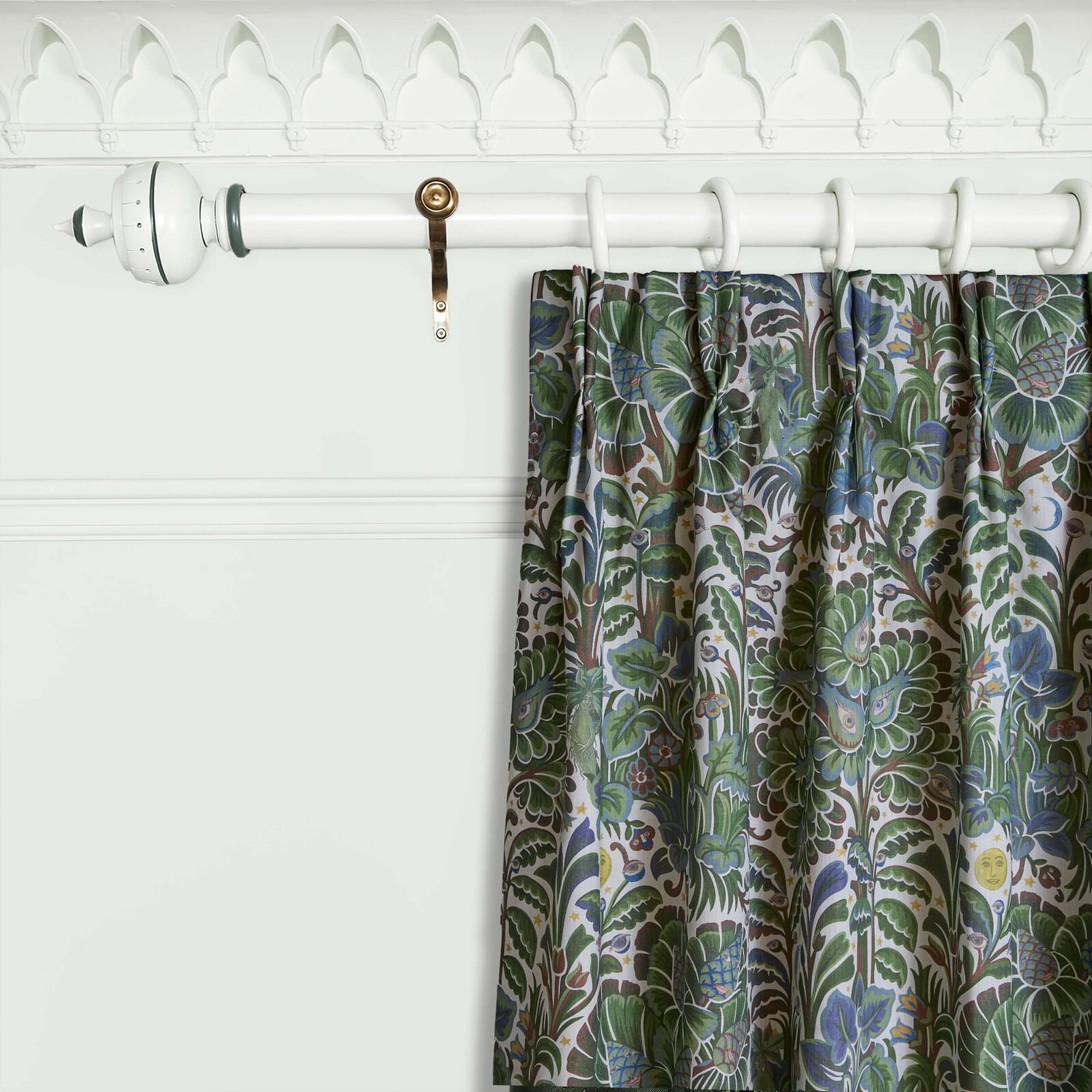 MOON GARDEN Cotton Linen Curtain - Verde