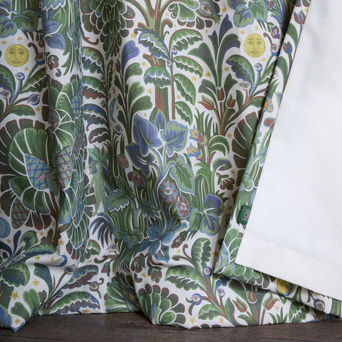 MOON GARDEN Cotton Linen Curtain - Verde secondary image