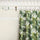 PALMERAL Cotton Linen Curtain - Off White & Green