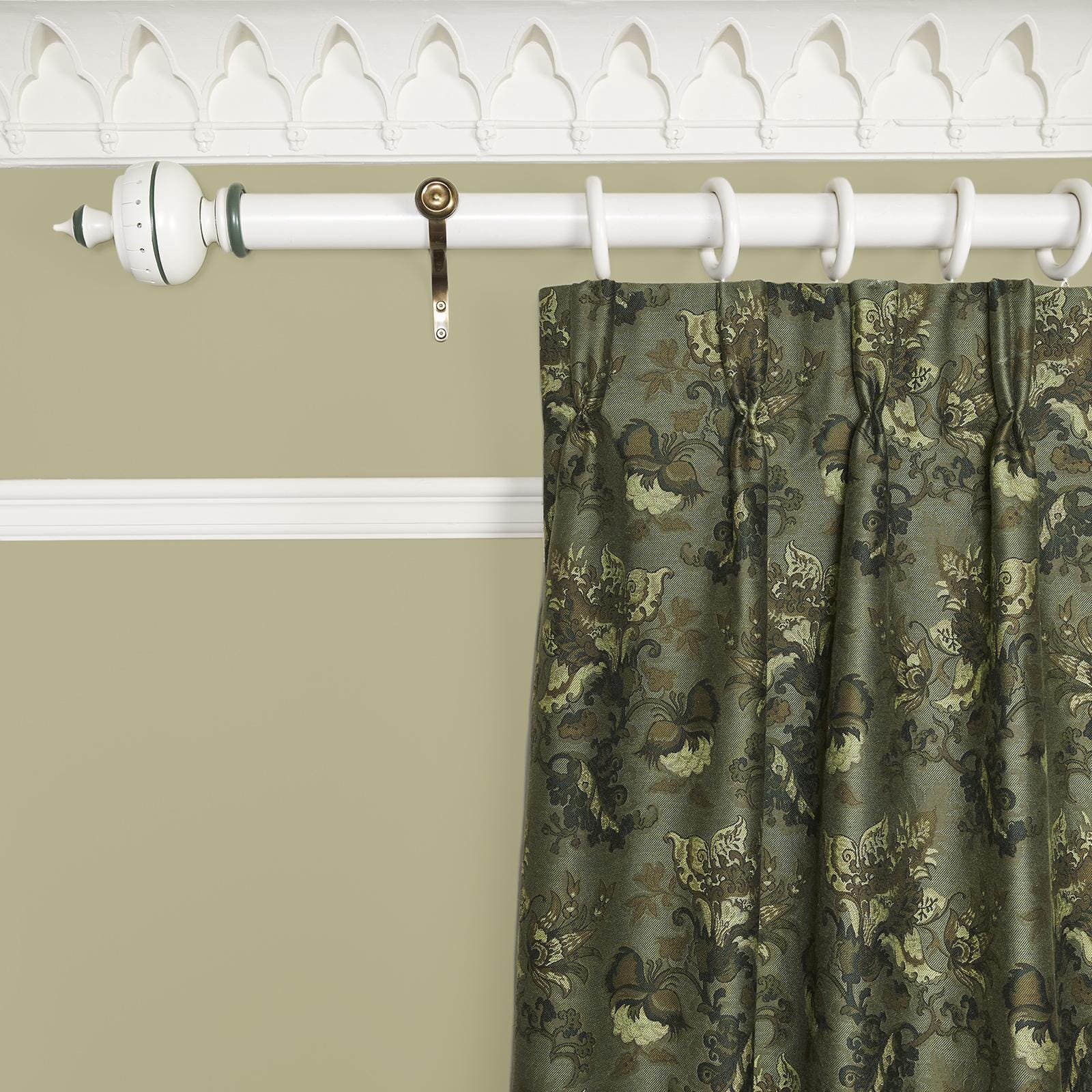 PERSEPHONE Jacquard Curtain - Verdigris
