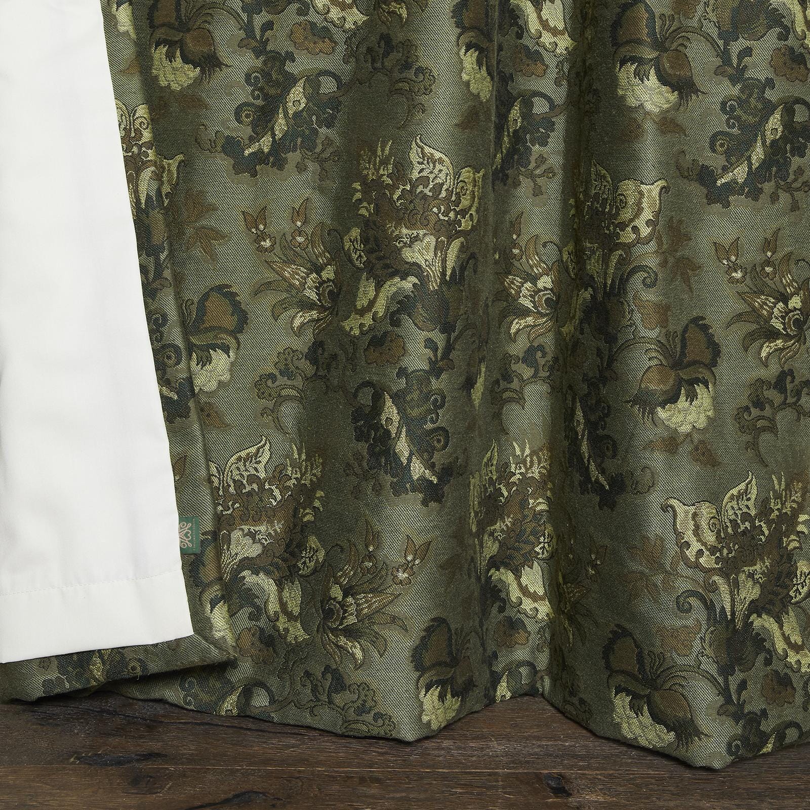 PERSEPHONE Jacquard Curtain - Verdigris