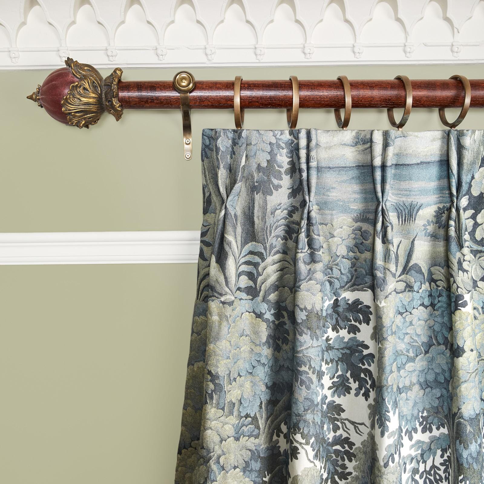 PLANTASIA Cotton Linen Curtain - Sage