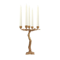 QUERCUS Candelabra - Brass