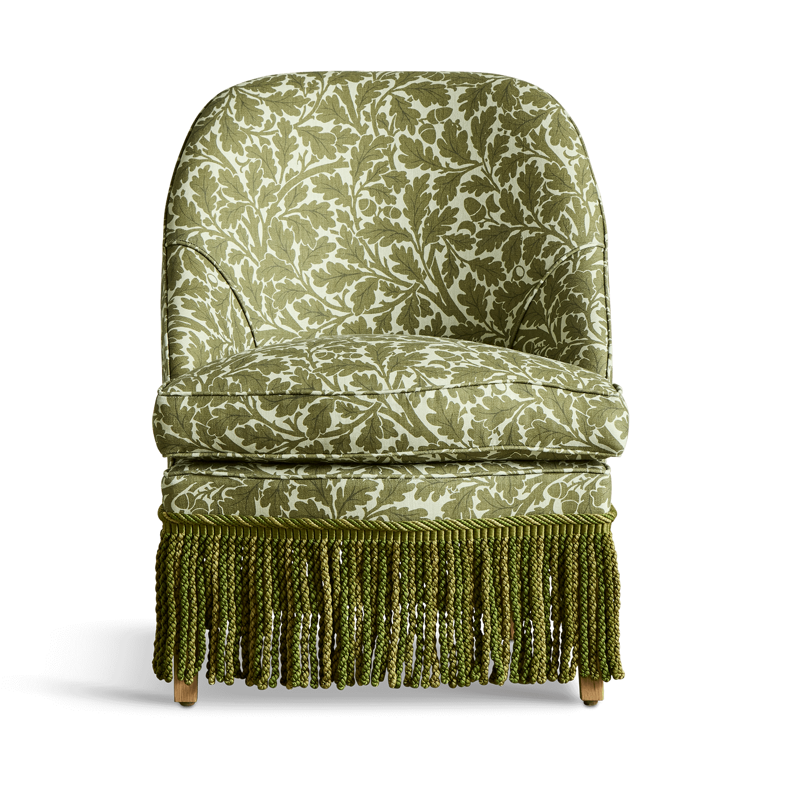 QUERCUS Linen Fireplace Pull-up Chair - Juniper