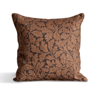 QUERCUS Linen Cushion - Aubergine