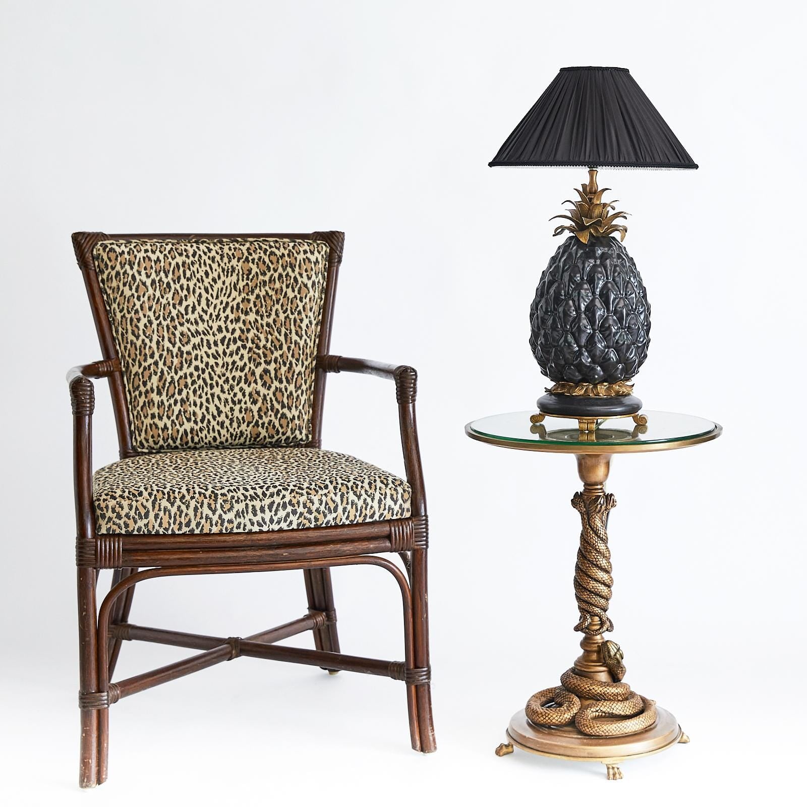 SERPENTIS Side Table - Brass