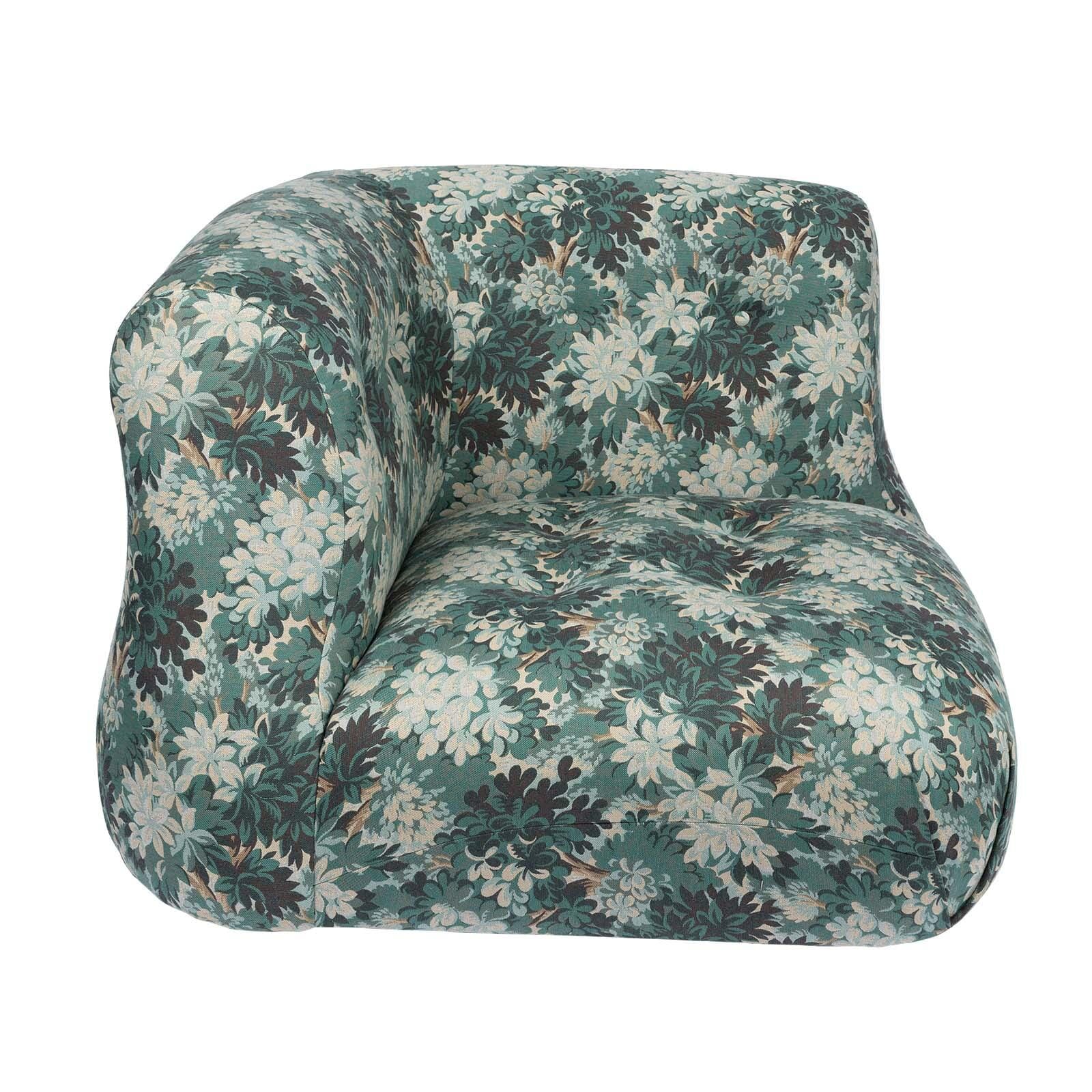 SILVA Jacquard Castle Chair Corner - Cerulean