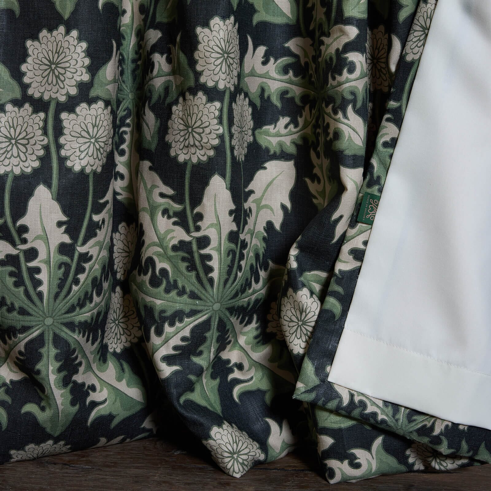 TARAXA Cotton Linen Curtain - Noir