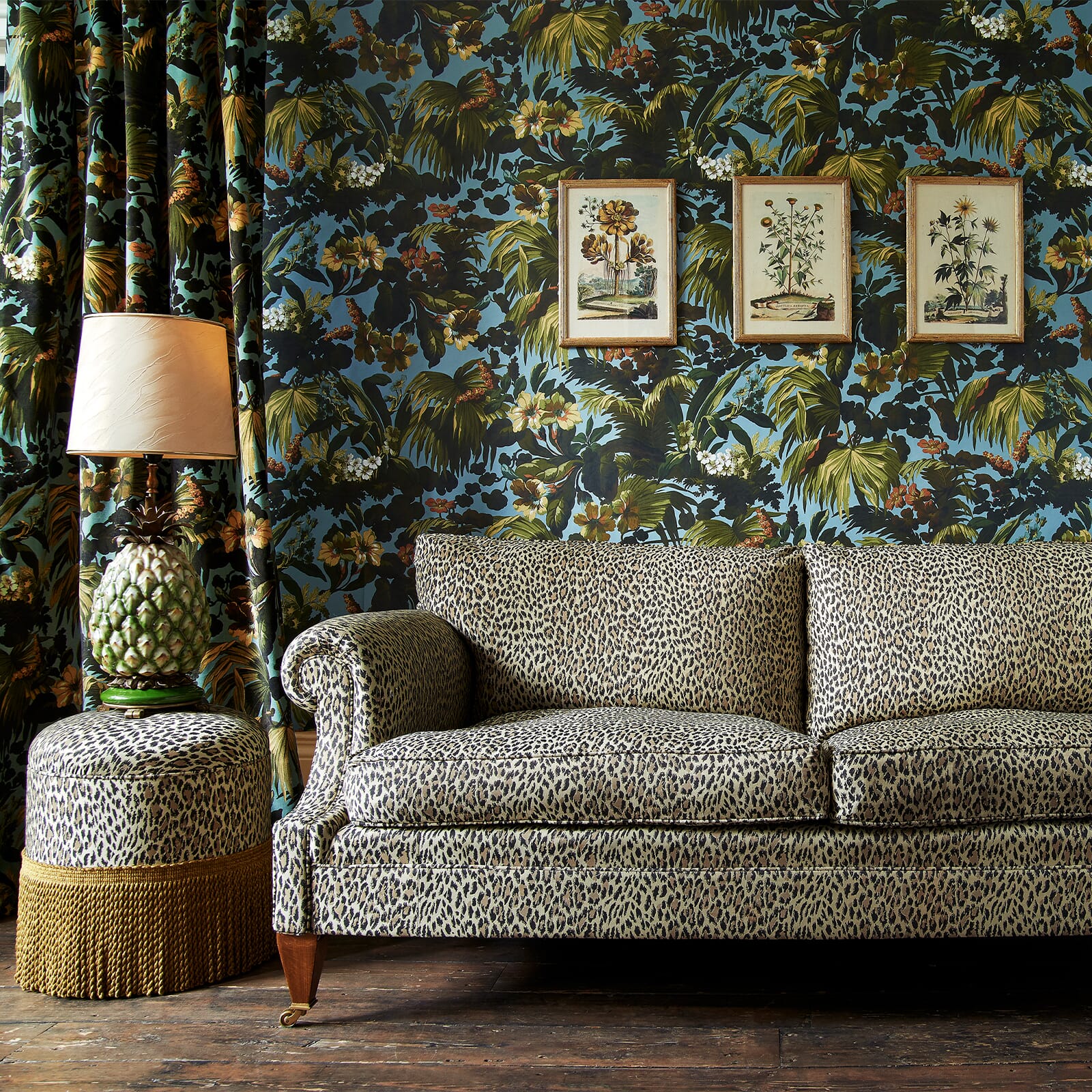 WILD CARD Jacquard Wilton 3-Seater Sofa - Butterscotch