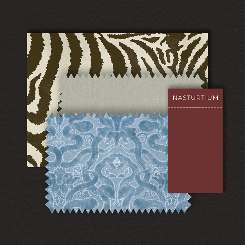 a close-up of fabric samples