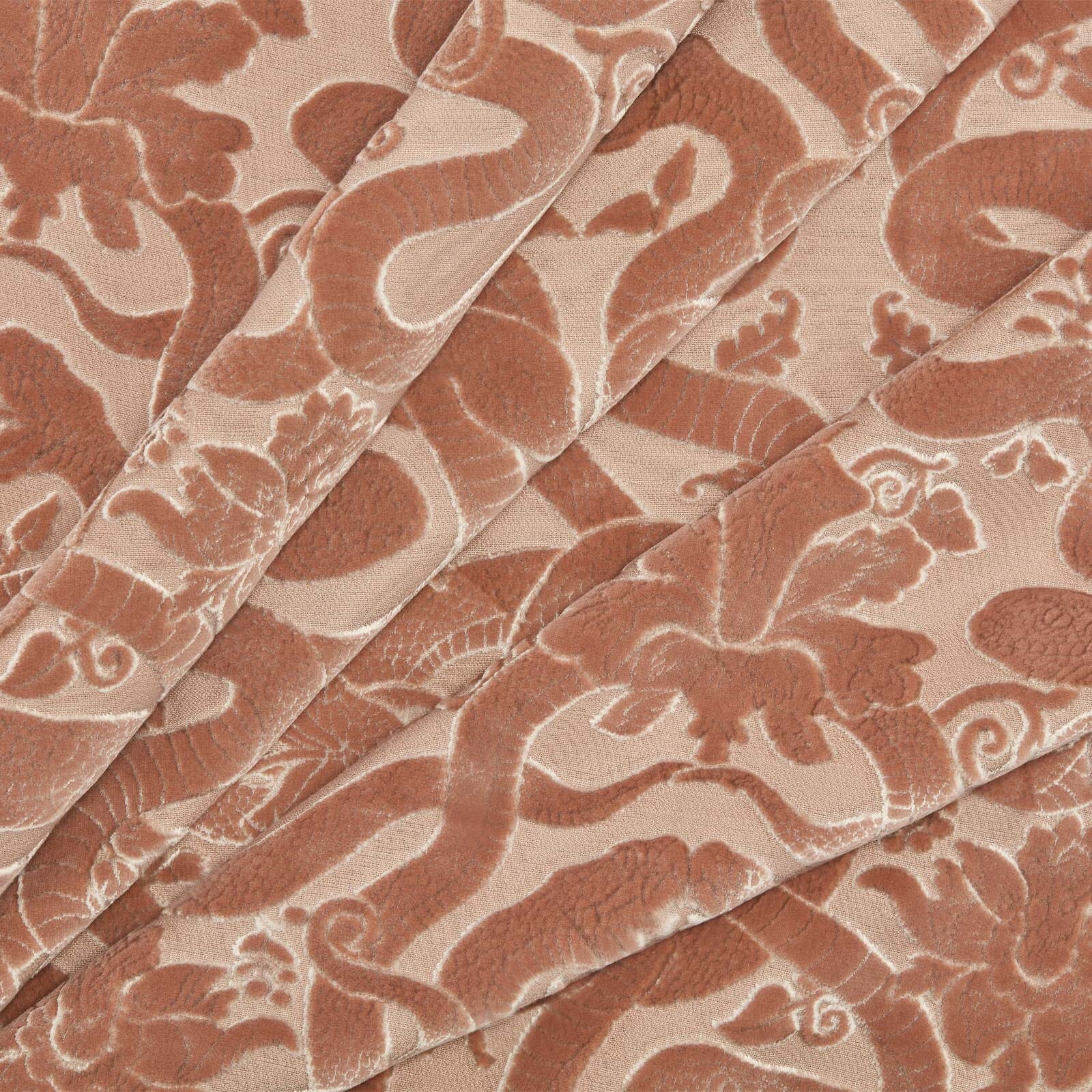 ANACONDA Cut-Velvet - Dusky Pink