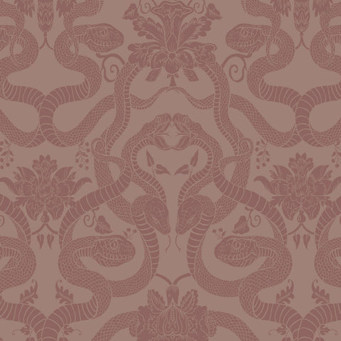ANACONDA Traditional Wallpaper  - Dusky Pink Sample