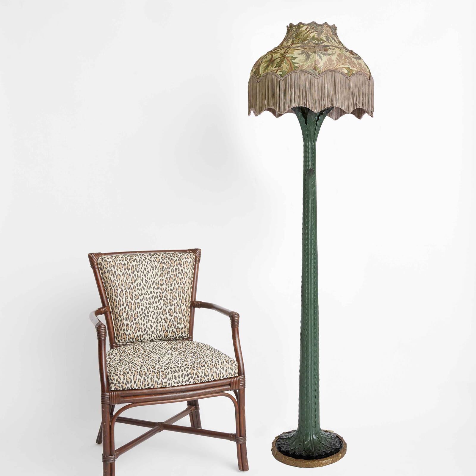 HOLLYHOCKS Velvet Isabella Lampshade - Spring | House of Hackney