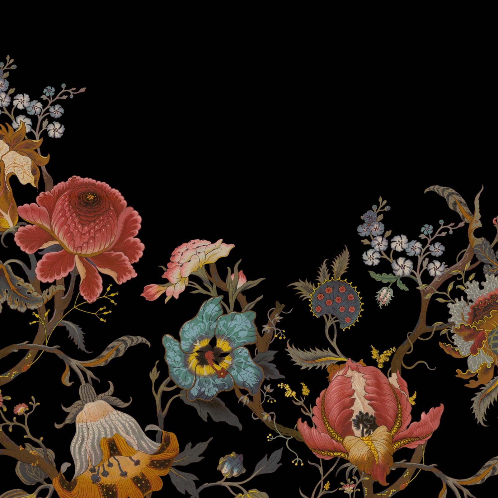 ARTEMIS CLIMBING WALLS Wallpaper - Black Sample
