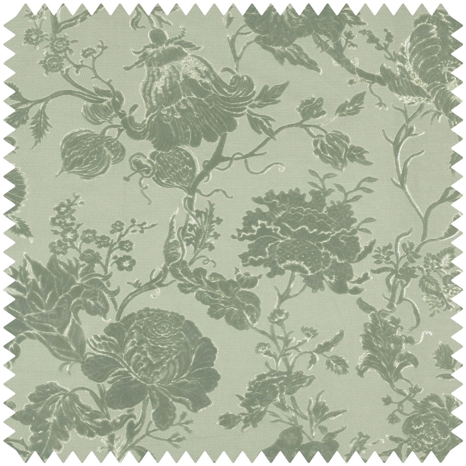 ARTEMIS Cut-Velvet - Eucalyptus Sample